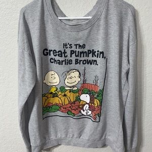 Vintage over sized Charlie Brown crewneck